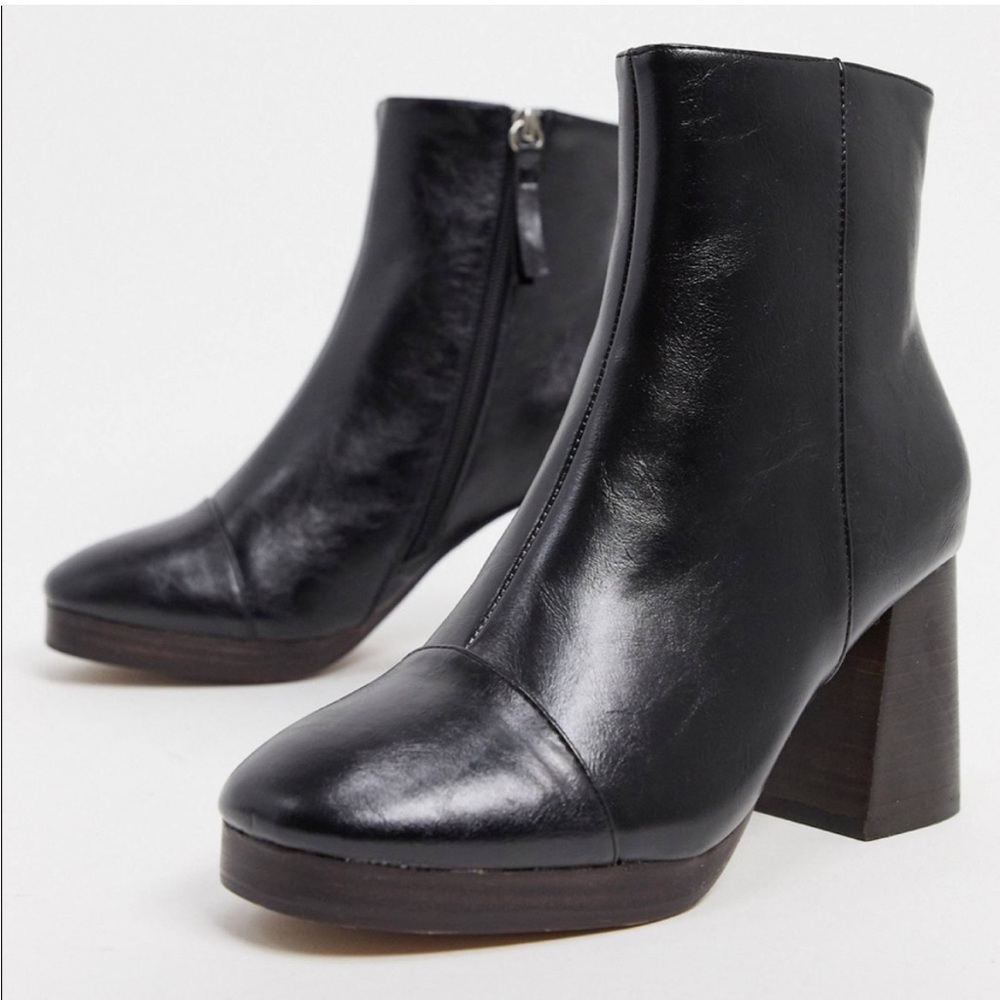 ASOS DESIGN Rhona platform boots in black (7)